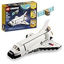 LEGO Creator 3 in 1 Space Shuttle Building Toy for Kids, Creative Gift Idea for Boys and Girls Ages 6 and Up, Build and Rebuild This Space Shuttle Toy into an Astronaut Figure or a Spaceship, 31134