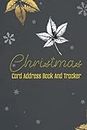 Christmas Card Address Book And Tracker: Five-year Address Book For Holiday Cards Sent And Received With A-Z Tabs - Wish Lists By Email Address – Dark Black Cover