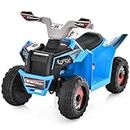 HONEY JOY Kids Ride On Car, 6V Battery Powered Motorized Toy Car with Direction Control, Large Seat, Forward/Reverse Switch, 4 Wheeler Ride On ATV for Toddler Boys & Girls Age 3-6 Years Old (Blue)