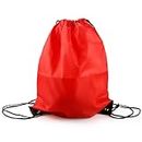 Luckious Brand Unisex Drawstring Gym Bags - Versatile Sport Backpack for Fitness Enthusiasts in Stylish Blue, Vibrant Red, and Classic Gray Colors, Ideal for Gym, Sports, and Daily Adventures