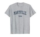 Maryville Tennessee TN Vintage Varsity Sport Navy Design Maglietta