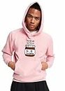 BE SAVAGE Men's You're My Nutella Hoodie Suitable for Summer & Winter, Pink(XL)