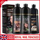 1/2X Natural Herbal Permanent Hair Dye Instant Fast Hair Dye Color Shampoo 500ml