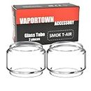 vaportown 2X Spare Bubble Glass Tube for Smok T-Air Tank Transparent Fatboy Replacement Bulb Glass for Smoktech Morph 3 Kit Mag Solo 100W Kit T Air Subtank
