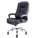 Office Chair Chairs- High Back Leather Executive Office Chair Adjustable Recline Locking Mechanism, Linkage Arms Computer Chair, Thick Padding And Ergonomic Design Office Chairs For Home Lofty
