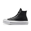 Converse Chuck Taylor All Star Leather Platform Black Sneakers