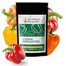 3 Pepper Seed Varieties - Home Garden Vegetable Seeds for Planting in Canada, Canada Seeds, Non-GMO Graines de Jardin Variety Pack Canadian Kit