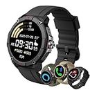 AiMoonsa Running Watch, GPS Smart Watch That Record Your Pace, Heart Rate and More Exercise Data,100+ Sport Modes,Customized Plan,Waterproof,Bluetooth Calling,Alexa Built-in,GPS Watch for Men & Women