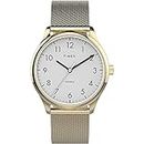 Timex Women's Modern Easy Reader 32mm Quartz Stainless Steel Strap, Gold, 16 Casual Watch (Model: TW2V268009J)