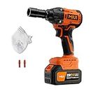 MIUI 21V Cordless Impact Wrench, M6-M16 Head Size, 370N.m Torque, High-Speed 2400RPM, for Home and Professional Use