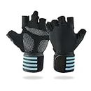 Tomorrow Wrist Support Gloves - Professional Gym Training Gloves for Heavy Exercise - Crossfit, Weightlifting, Fitness - Workout Enhancement & Protection - Gym Essentials (M)