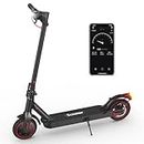IScooter Electric Scooter, i9 Electric Scooter Adults, 8.5”Solid Tires, 30km Range, 3 Speed Mode, Foldable Electric Scooters with APP, Double Braking System for Adults and Teens