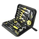 FASITE Tool Set, 44-Piece Household Hand Basic DIY Repair Tool Kit, with Easy Carrying Tool Bag For Home Maintenance
