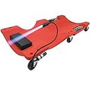 Mechanic Creeper & Rolling Repair Creeper With Thickened Foam Headrest,Large Tool Slot, Low Profile Automotive Creeper For Home And Auto Repair (Color : Red, Size : With light)