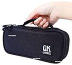 HITWEN Tested Italy Style Pencil Pouch with Multiple Compartments and Carry Handle, Kids School Supply Organizer Students Stationery Box, Boy and Girls Pen Pouch(Black).