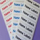 Etiquetas de nombre de ropa escolar personalizada de hierro sobre cintas impermeables