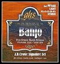GHS™ Strings »J.D. CROWE SIGNATURE - PF140-5-STRING BANJO« Corde per Banjo - Stainless Steel - Loop End - Light: 09.5-11-12-20-09.5