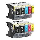 10 Generic LC-73 LC-40 LC-77XL Ink cartridges for Brother J280 J625 J6510 J925