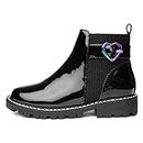 Walkright Liana Girls Black Patent Chelsea Boot - Size 13 Child UK - Black