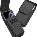 [TECH UK] Universal Nylon Mobile Holster Belt Shockproof Rugged Cell Pouch Phone Case Cover With Belt Clip and Hook For Iphone, Samsung, Nokia, Huawei, LG, Motorola, Google… (XL)