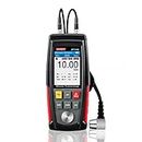 Wintact Digital Ultrasonic Thickness Gauge Tester Meter, Range 0.039 to 8.85 in With Probe for Measuring Metal and Nonmetal Materials, Steel, Silver, Plastic, Glass, PVC, Pipes