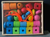 Lernspiel | Buntes 3D-Puzzle | Montessori | Holz geometrische Form