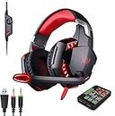Voice Changer Gaming Headset with Mic, Volume Control and Cool LED Lights - Compatible with PC,Laptop,Smartphone,PS4,Xbox, Switch,Anchor,Cam Girl
