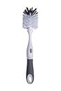 Adore Rockstar 2 in 1 Bottle Cleaning Brush Kit with Detachable Handle Ergonomically Designed Cup Cleaner Household Supplies (Grey)