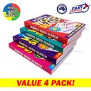 4x Word Search Activity Books Bumper 496page A5 Size Adult Brain Games Fun