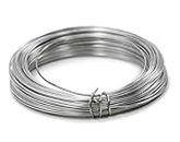 GREENARTZ® 33ft Silver Aluminium wire for craft 14 gauge / 2.0mm for model making and stop animation
