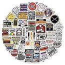 BulbaCraft 100Pcs HVAC Stickers and Decals for Hard Hat — Gifts for HVAC Technicians, HVAC Gifts for Men, HVAC Tools Stickers