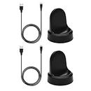 Austuo 2 Pack Compatible with Samsung Gear S3 S2 Charger Dock,Replacement Wireless Charging Cradle for Samsung Gear S2, S3 Sport/Classic/Frontier Smart Watch