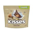 HERSHEY'S KISSES Chocolate Candy with Almonds, 10 oz Bag