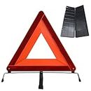 AUTO MT 1PC Triangle Warning Frame Reflector Triangle Warning Frame Emergency Reflector Foldable Warning Triangle Reflector Safety Triangle Kit for Vehicles Car Road Reflective Kit