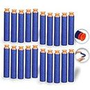 FreshDcart Elite Toy Foam Dart Bullets Fun Toy Foam Blasters Refill Bullets for Boys, Girls, and Family Party – Pack of 20 (Blue)