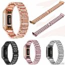 Fitbit charge 3 4 Gen Metal Strap Rhinestone Watch Band Bling Lady‘s