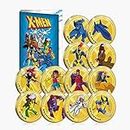 FANTASY CLUB Complete Pack The Official X Men Commemorative Complete Collection – 12 Coins/Medals of The Most Memorable Characters from The Best Loved Films. Au Plated and Colored + Decorative Album.