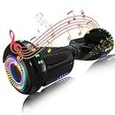 SIMATE 6.5" Hoverboard with Bluetooth & LED Lights, Self Balancing Hover Boards for Kids & Adults & Girls & Boys, for All Ages…