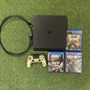 Sony PlayStation 4 390GB  Console Bundle Games/ Call Of Duty & Controller- Gold