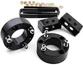 JiiinMiiin Leveling Lift Kits for 2004-2020 Ford F150 2WD/4WD, 3" Front and 2" Rear Full Leveling Lift kit, 3inch + 2inch Rear Strut Spacer Suspension Lift Kits Lift Spacers,Black