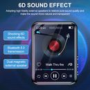 Bluetooth 5.0 MP4 MP3 Lossless Music Player FM Radio 128GB Recorder Touch Screen