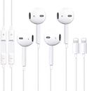 2 Pack Earphones for iPhone,Headphones,in-Ear Stereo Noise Isolation Earbuds, Mic and Volume Control Compatible with iPhone 14/14 Pro/13/13 Pro/12/12 Pro/SE/11/11 Pro Max/XS Max/X/XR/8/7