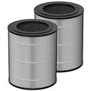 JF100 True HEPA Filter Replacement Compatible with Jafända JF100 Air Purifier, Compare to Part #JF100-RF, 3-Stage Filtration System with Activated Carbon Filter, 2-Pack