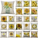Summer Pillow Covers 18x18 You Are My Sunshine Sunflower Throw Pillows Cushion