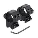 ToopMount Mount Rings Tactical 25.4mm Low Profile Scope Rings Adapter with 11mm Dovetail Rail for Outdoor Sports