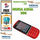 New Nokia Asha 300 Unlocked 3G 5MP Red Touch&Type Mobile Phone+1 Year Warranty