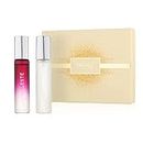 Skinn by Titan, Raw & Celeste Long Lasting Perfume Gift Set for Couples - 20mL (Pack of 2) | Perfume for Men & Women | Travel Size Fragrances | Pocket Size scents | Fragrance Gift Set