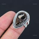 Gift For Her Natural Moroccan Mud Crack Fossil Promise Ring Size 6.5 925 Silver
