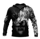 Men's Hoodie 3D Printed Animal Wolf Tops Sweatshirts Fashion Streetwear Hoodies 