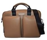 MK Michael Kors Men's Cooper Leather Logo Briefcase luggage brown 37F3C0LA60 Bag 196237099860, Luggage
